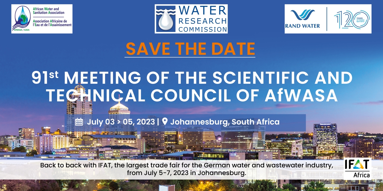 AfWASA 91st STC: South Africa about to welcome African water and sanitation experts