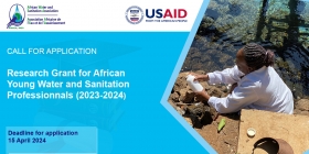 Research grants: AfWASA provides financial support to African water and sanitation students