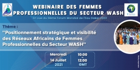 En route vers le 9ème Forum Mondial de l'Eau Dakar 2022, l'AAE mobilise les femmes du secteur WASH