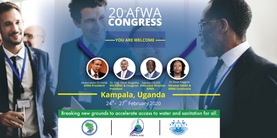 20TH CONGRESS AND 40TH ANNIVERSARY OF AfWA: KAMPALA, THE AFRICAN WATER AND SANITATION CAPITAL IN 2020