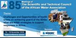 Achievement of SDGs 6: AfWA experts present strategies to support responses in Africa in a context of health crisis